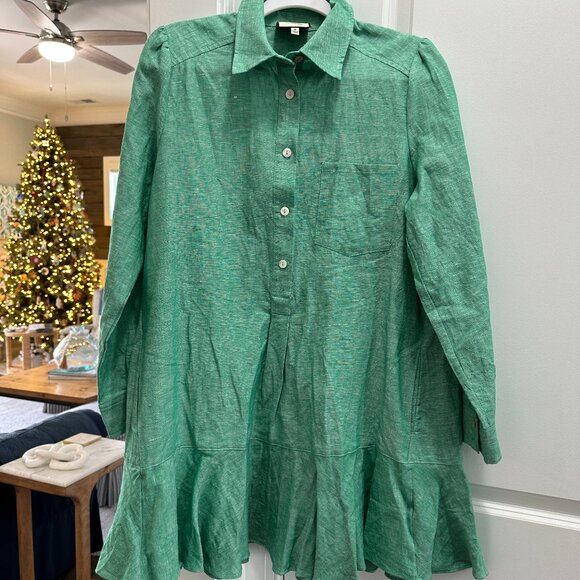 NWOT Tuckernuck Callahan Shirt Dress - Sea Green - Size Medium - Picture 1 of 3